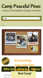Mobile Screenshot of camppeacefulpines.org
